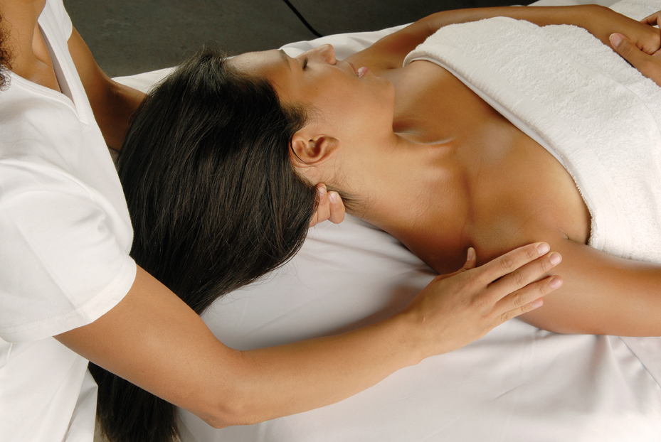 Shoulder and chest massage