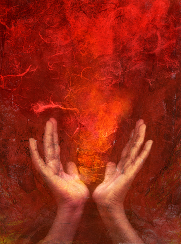 Healing energy hands